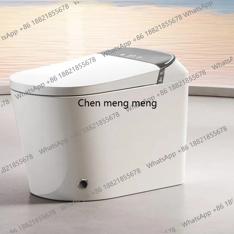 

Household Smart Toilet Integrated Automatic Flip Voice Siphon Toilet Built-in Bubbles No Water Pressure Limit