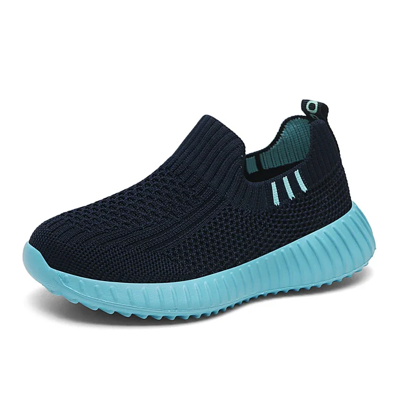 Kids Shoes Boys Running Sport Shoes Children Socks Sneakers 2024 Breathable Mesh School Shoe Soft Sole Casual Walking Tenis