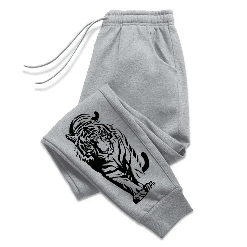 

Hot Sale Men's Sweatpants High Quality All Season Daily Casual Sports Jogger Pants Gym Male Tiger Printed Trousers Men's Clothes