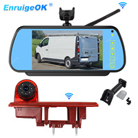 EnruigeOK Wireless Brake Light Reversing Camera Monitor Full HD for Renault Trafic 2014+,Vauxhall/Opel Vivaro,Nissan NV300 Van