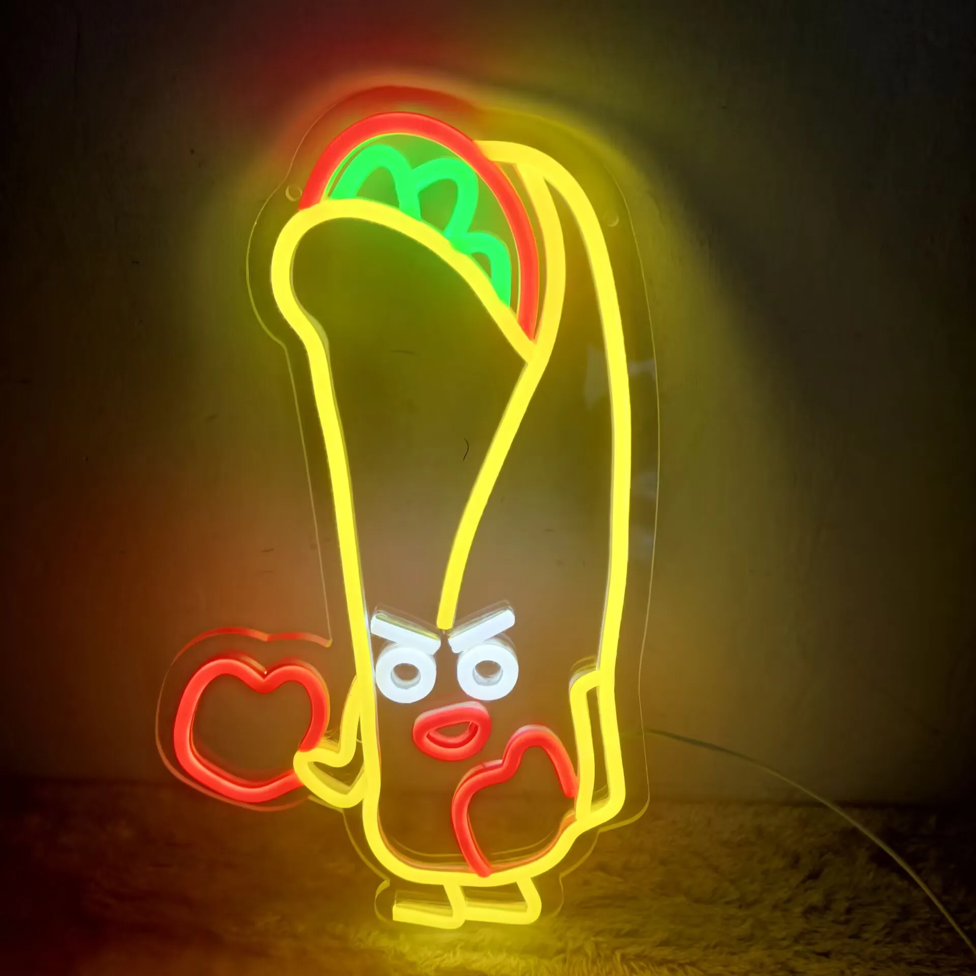 

Mexican Burrito Neon Sign Acrylic LED Neon Light for Party Bar Hotel Bedroom Club Massage Restaurant Wall Decor Birthday Gift