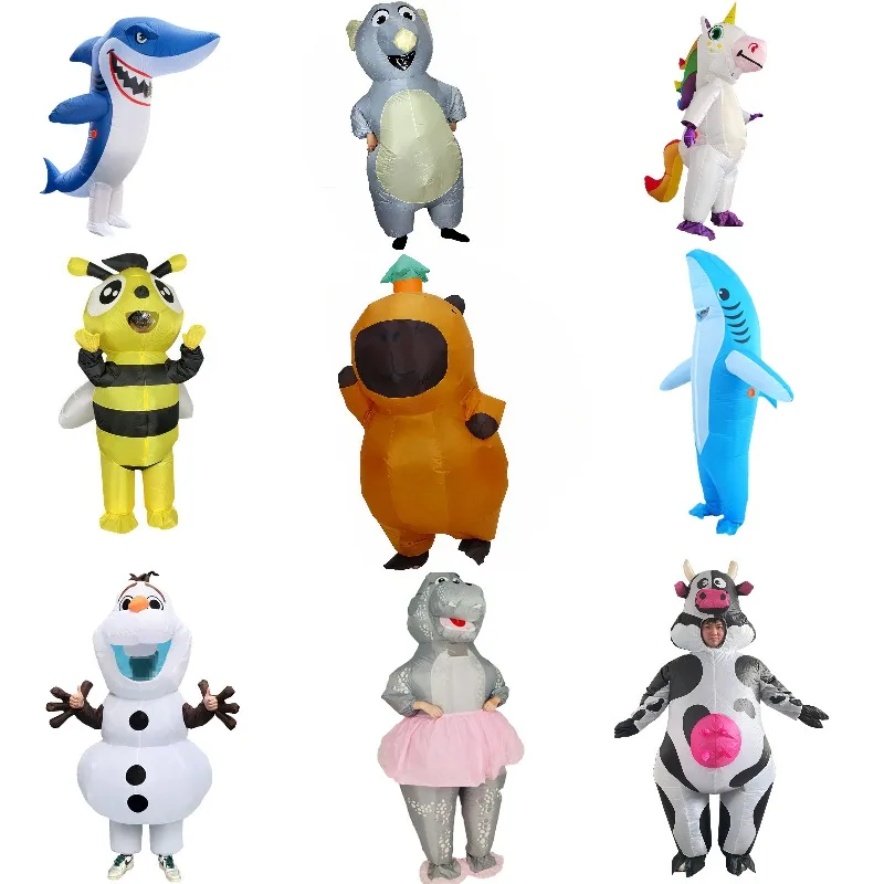 

Adult Christmas Cartoon Party Cute animal inflatable costume Halloween Cosplay Party novelty dress Up Holiday party props