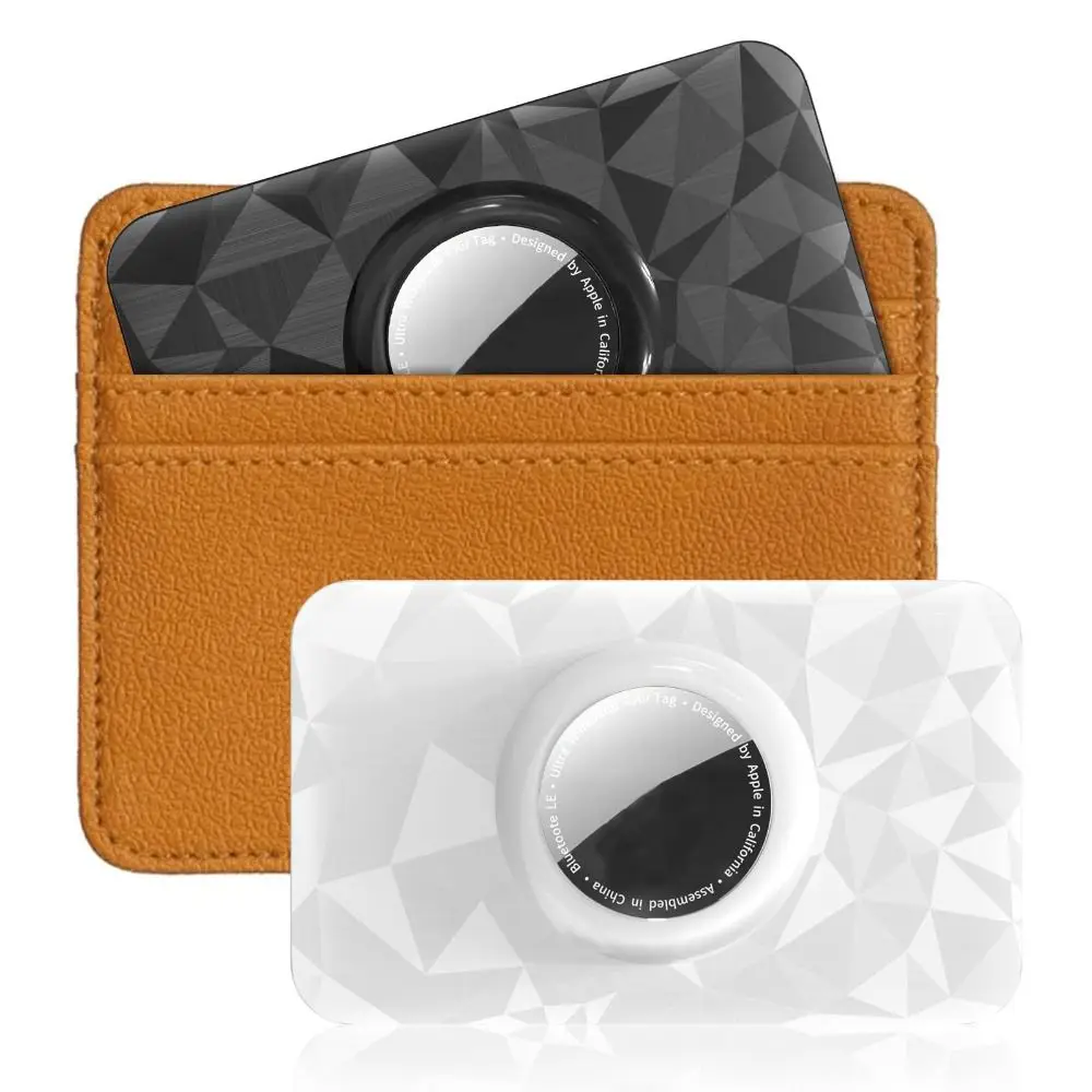 กระเป๋าสตางค์บางเฉียบคุณภาพสูงรอบผู้ถือบัตรแบบนุ่มฝาครอบป้องกันมัลติฟังก์ชั่นสําหรับคีย์ Airtag