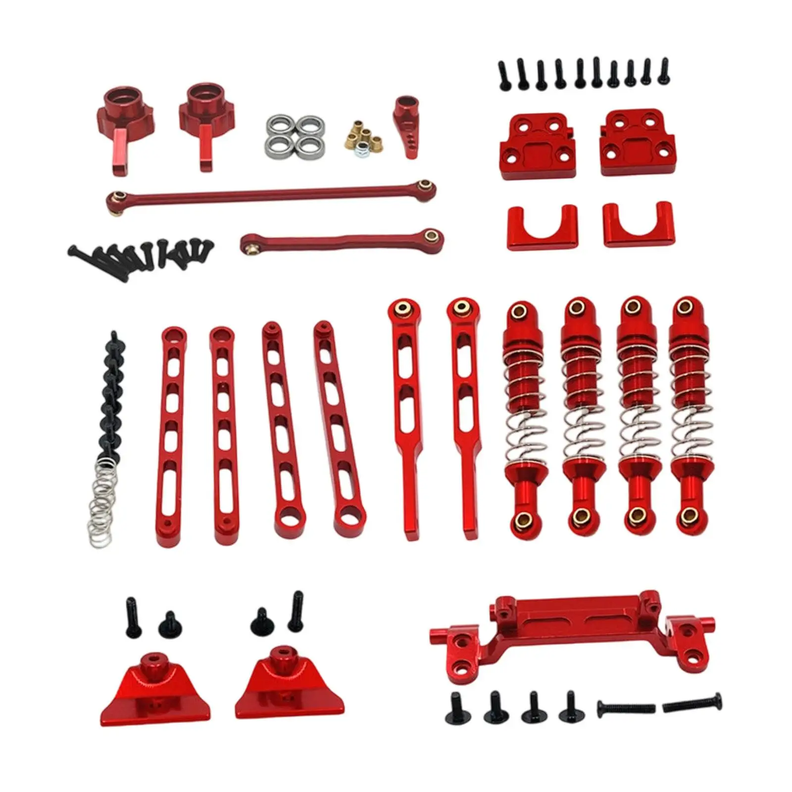 RC Upgrade Parts RC Pull Rod Tie Rod Mount Shock Mounts for 1:12 LC79 MN82S MN82Pro
