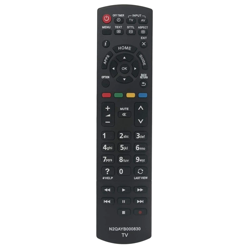 TV Remote Control Remote Control Plastic Remote Control Compatible For Panasonic N2QAYB000830 Television