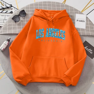Los Angeles California Sea Surface Rap Rump Design Hoodies Neuheit Mode mit lässigen Kapuze Alle Spiele warme Kleidung Streetwear 8 Hauptverkäufe Los Angeles weiblich - №7