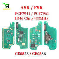Liberty 2/3 Buttons For Peugeot 407 407 307 308 607 Citroen C2 C3 C4 C5 ASK/FSK Remote Key Circuit Board CE0523/CE0536