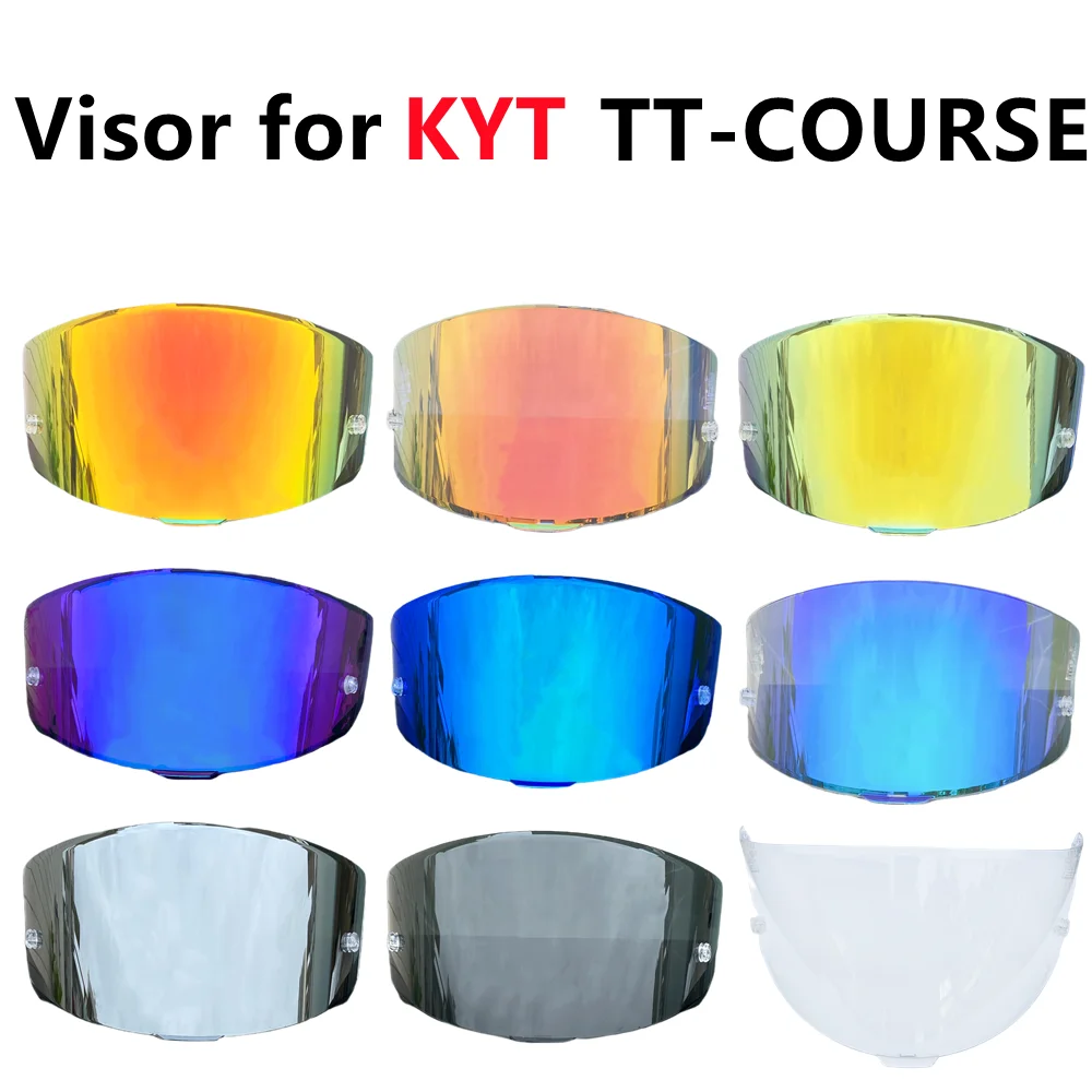 

TT-Course Helmet Visor Sunscreen for KYT Visera Casco Moto Face Shield UV Protection Replacement Visière Polycarbonate