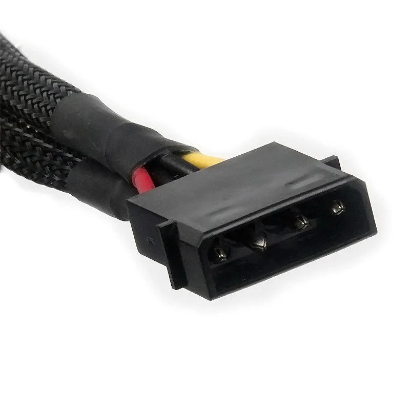 20cm IDE Hard Drive Optical Drive Interface Cable Big 4 Pin 1 In 2 18cm 2 Way 4Pin PSU Power Splitter Cable LP4 Molex 1to2