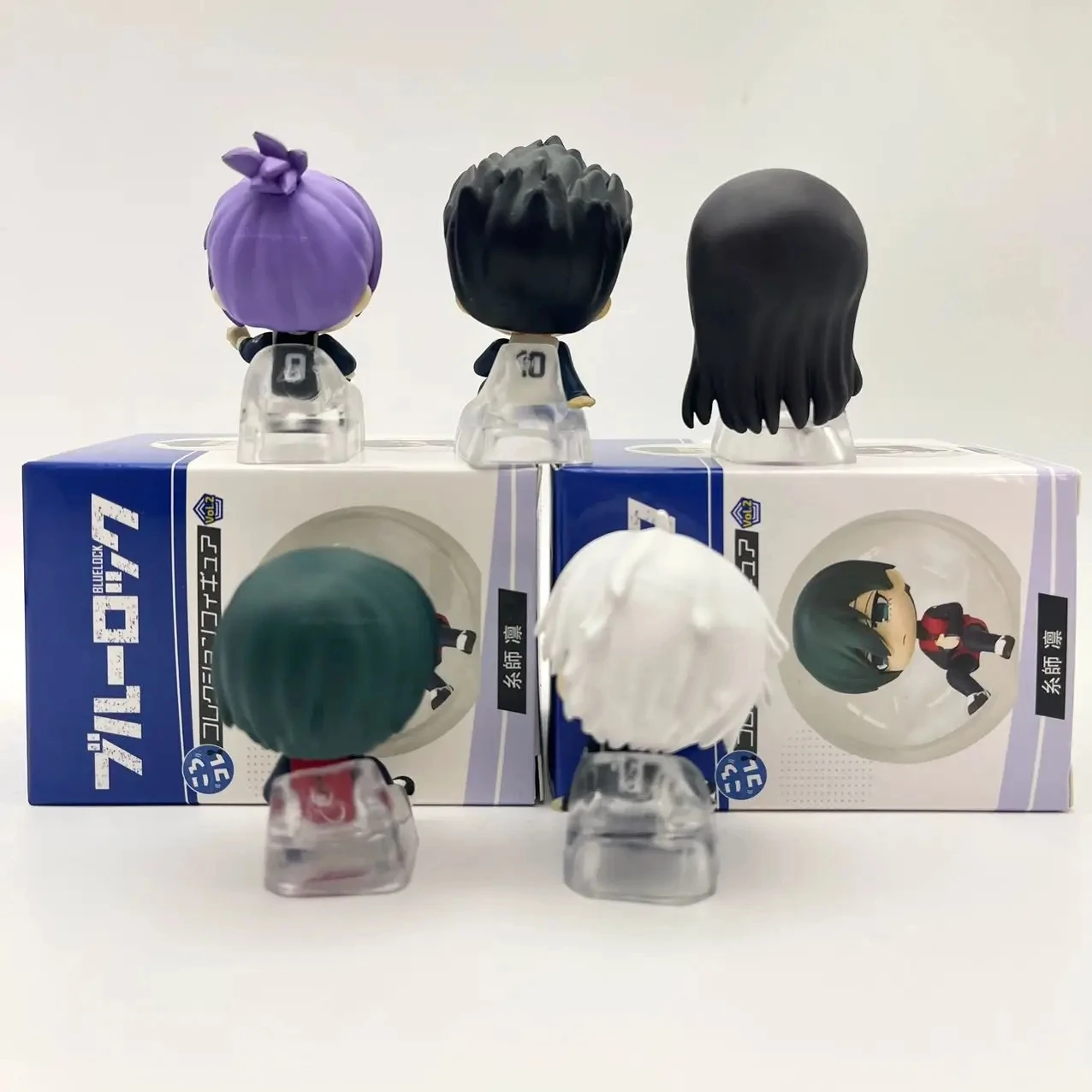 Figura de Anime, caja ciega con cerradura azul, Jiro Hayase Hinata Kageura Chigiri Hyoma, modelo de juguete, muñeca bonita, regalo ornamental de escritorio