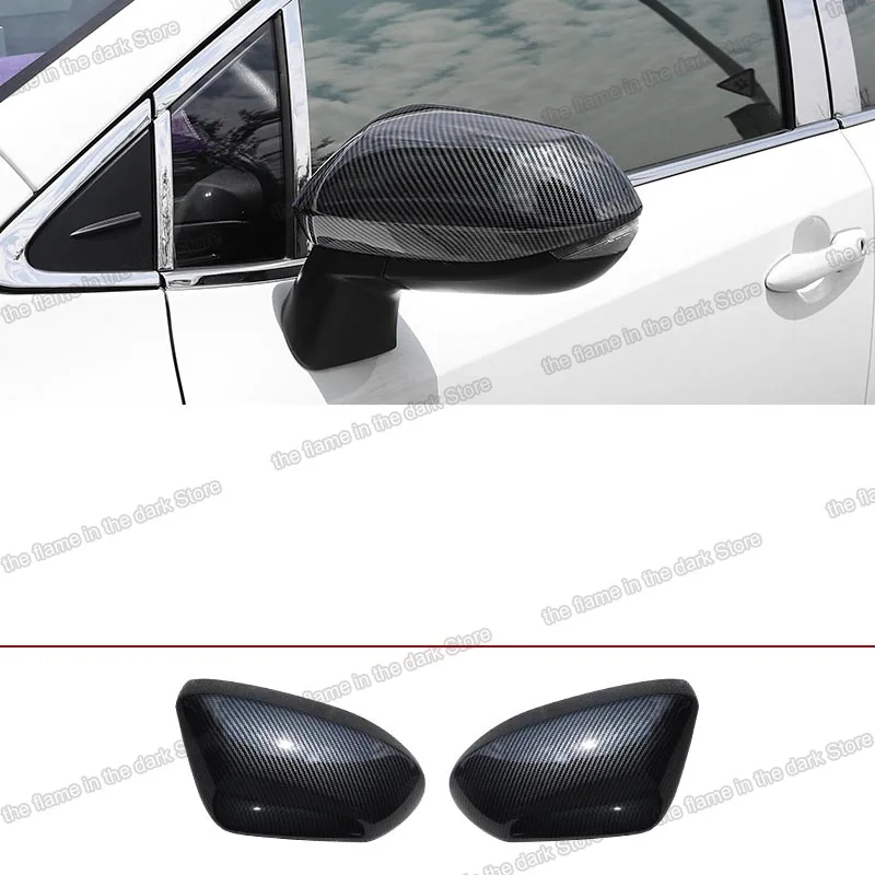 carbon fiber for Toyota Corolla E210 Car Rearview Cover Protector Interior Accessories 2019 2020 2021 2022 gr sport hybrid