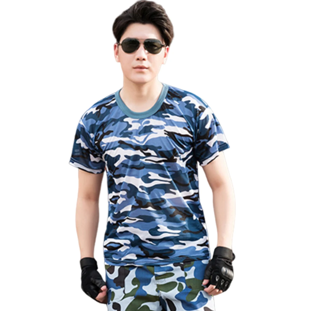 Camicia mimetica uomo e donna magliette da allenamento resistenti all'usura vendita di liquidazione Costume da campeggio Drop shipping all'ingrosso