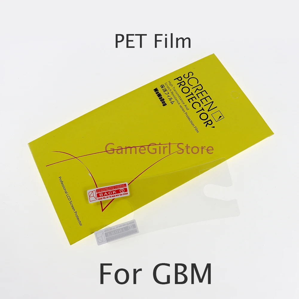 

60pcs Plastic LCD Screen Protector PET Protective Film with Packaging For Gameboy GBA GB GBASP GBC GBP GBM Game Console