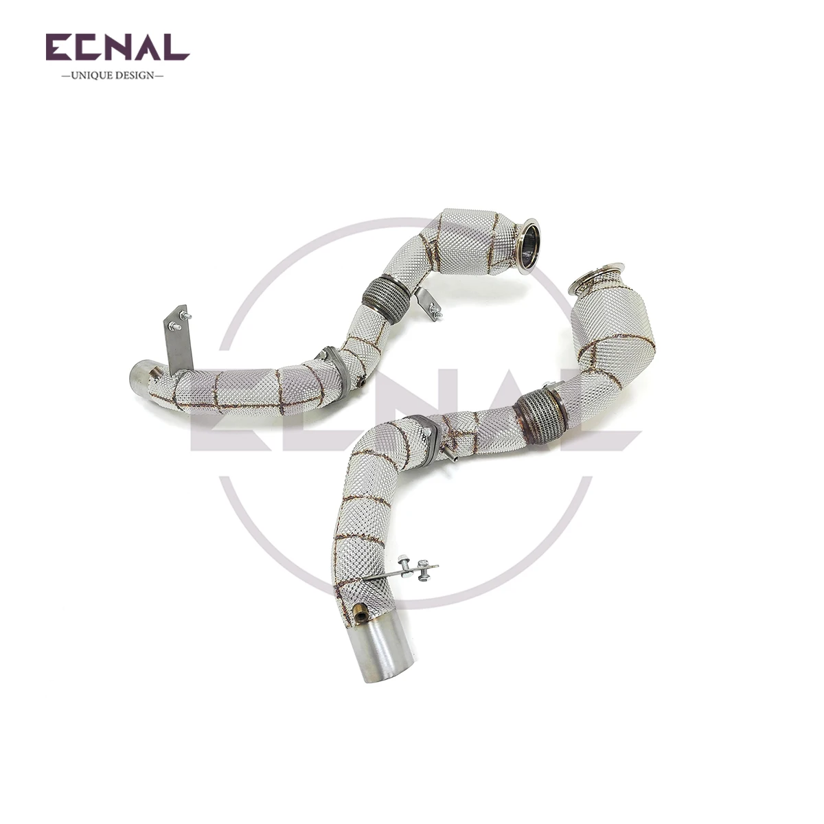 

Ecnal Exhaust Downpipe with Catalytic Converter High Quality SS304 Car Sport Exhaust Pipe for BMW G11 750i V8 4.4T 2016-2023