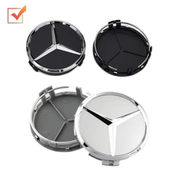 4Pcs 75mm Car Wheel Center Caps Hub Caps For Mercedes Benz W176 W177 W204 W205 W212 W213 W206 X156 X253 W117 Accessories