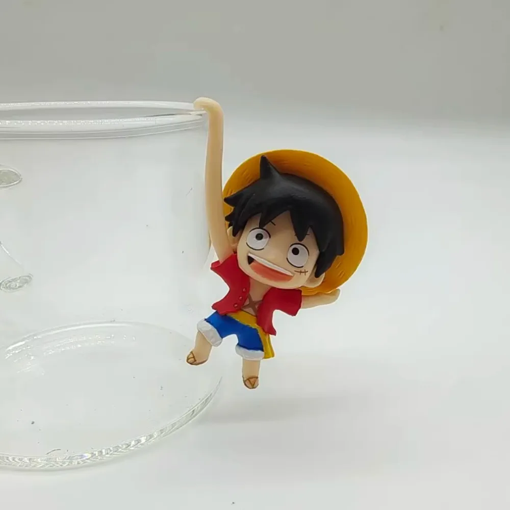 Ein stück affe d. Ruffy Nami Sanji Usopp Tony Tony Chopper Nico Robin Tasse hängende Ornamente Modell Anime Figur Spielzeug 4cm