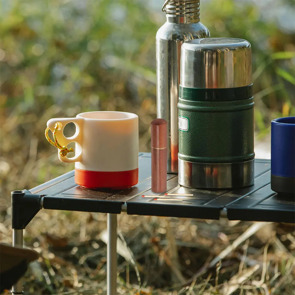 

2pcs Storage Tube Portable Outdoor Survival Container Shockproof Compact Camping Hiking Small Match Holder Multifunctional