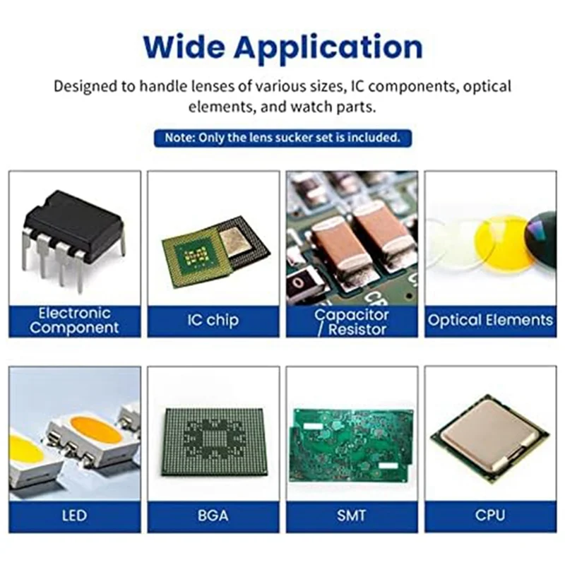 8-In-1 Camera Lens Sucker Kit Vacuum Suction Pen with 7 Interchangeable Suction Cups Tool for Lens Repair and Clean