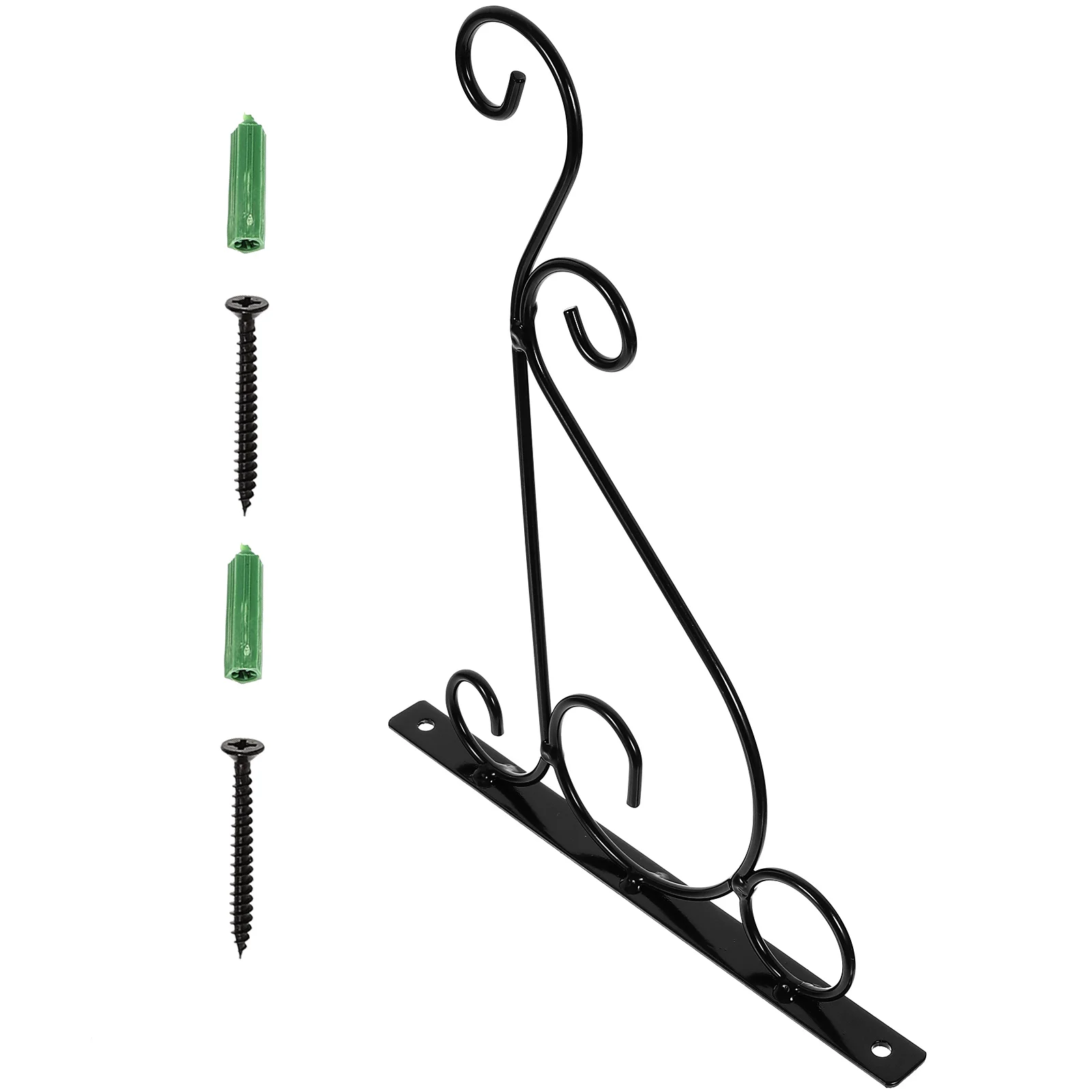 

Wall Mount Bracket Rustproof Iron Plant Holder for Lanterns Pots Bird Feeders Sconce Wind Chimes Holiday Decor Mason Jars Porch