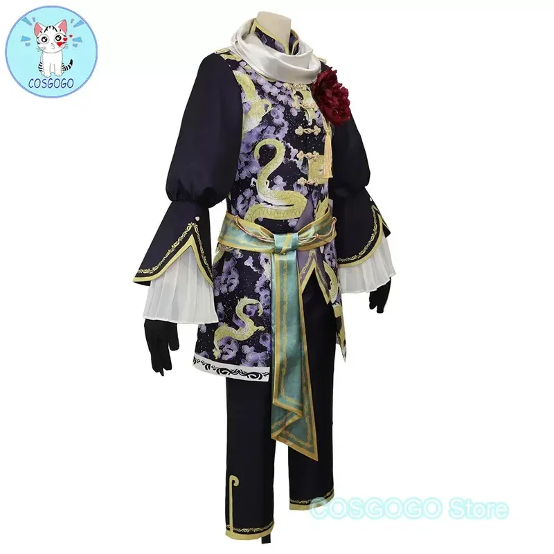 

COSGOGO [Индивидуальные] Игры IDOLiSH7 Zool Natsume Minami Косплей Наряды на Хэллоуин Женщины Мужчины Черно-Белый Дуэль Костюм; 2'k,8;c'