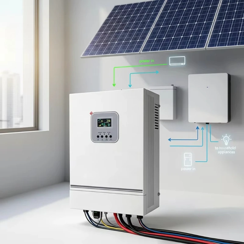 China Factory  Hybrid Solar Inverter Touch Screen Design  Solar Power System Home 10kw 6kw 5kw 11KW Hybrid Inverter