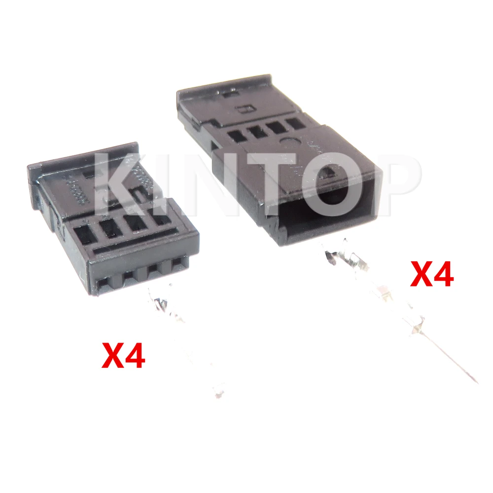 1 Set 4 Pins AC Assembly Automobile Dash-recorder Electric Cable Connector 0-1452576-1 968813-1 Car Low Current Unsealed Socket