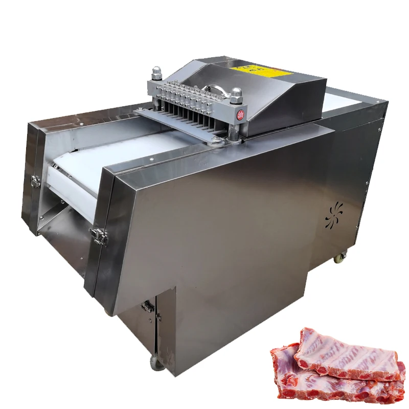 High-Power Dicing Machine For Ribs Pig Feet Chicken Duck Fish Frozen Meat Slicer Meat Cutting Machines