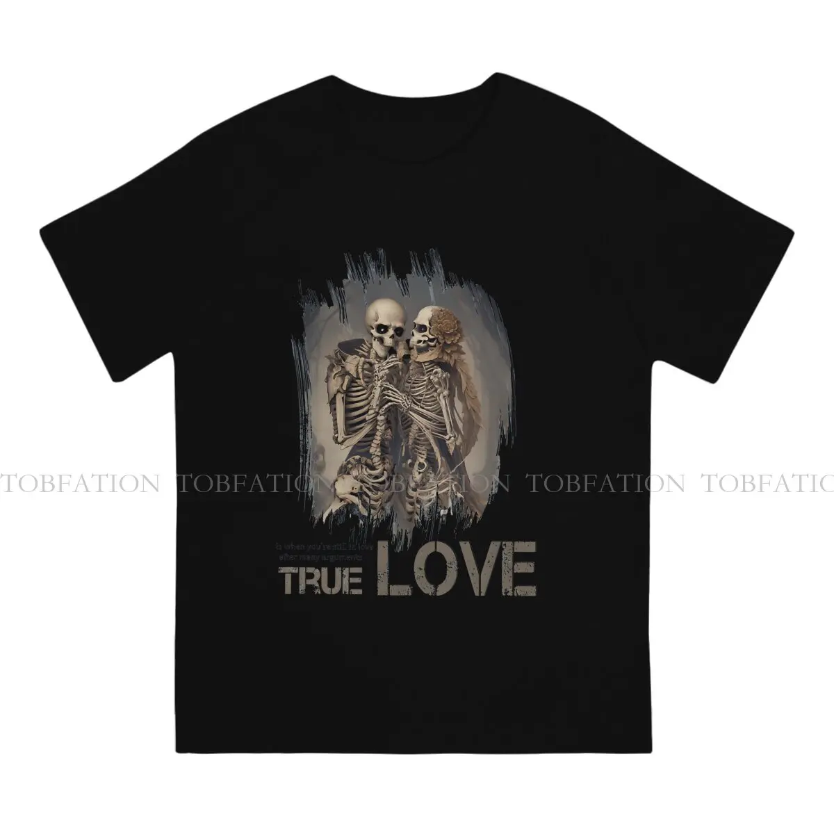 The Lovers Skull TShirt for Men Bones And Botany Soft Summer Tee T Shirt Novelty New Design Fluffy