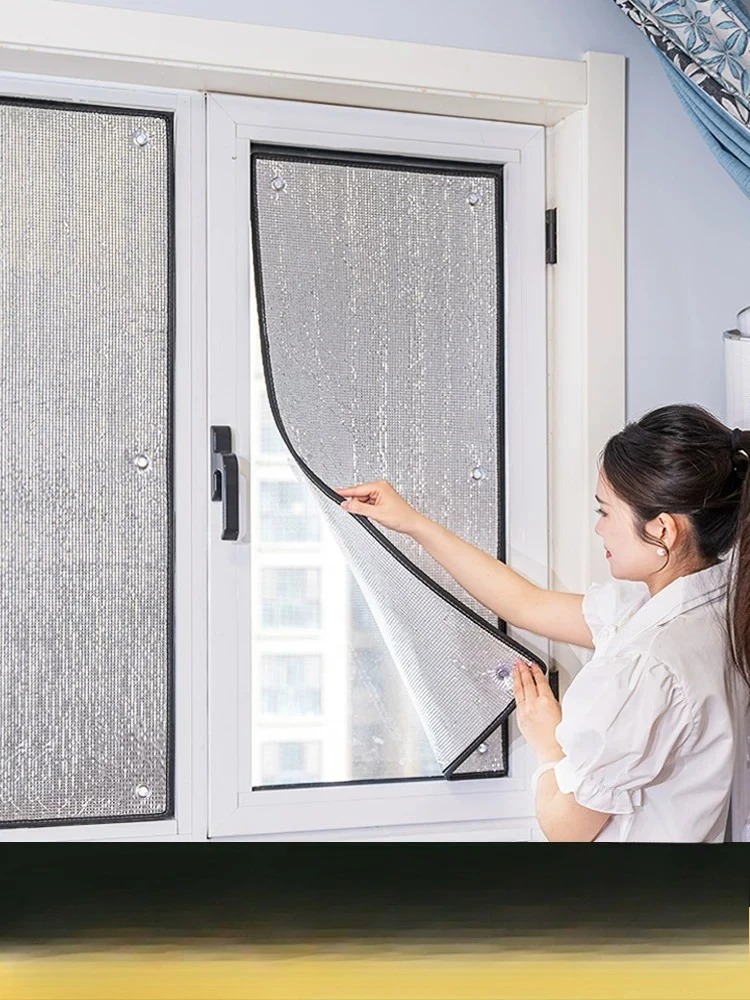 

Sun room shading sunshade window sunscreen heat insulation film self-adhesive sun curtain balcony glass aluminum foil plate