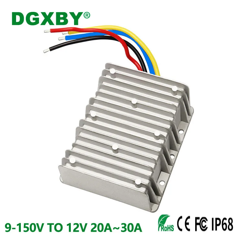 DGXBY Isolated High-power Power Converter 12V/24V/36V/48V/60V/80V/100V/120V TO 12V 30A DC Step-down CE RoHS Certification