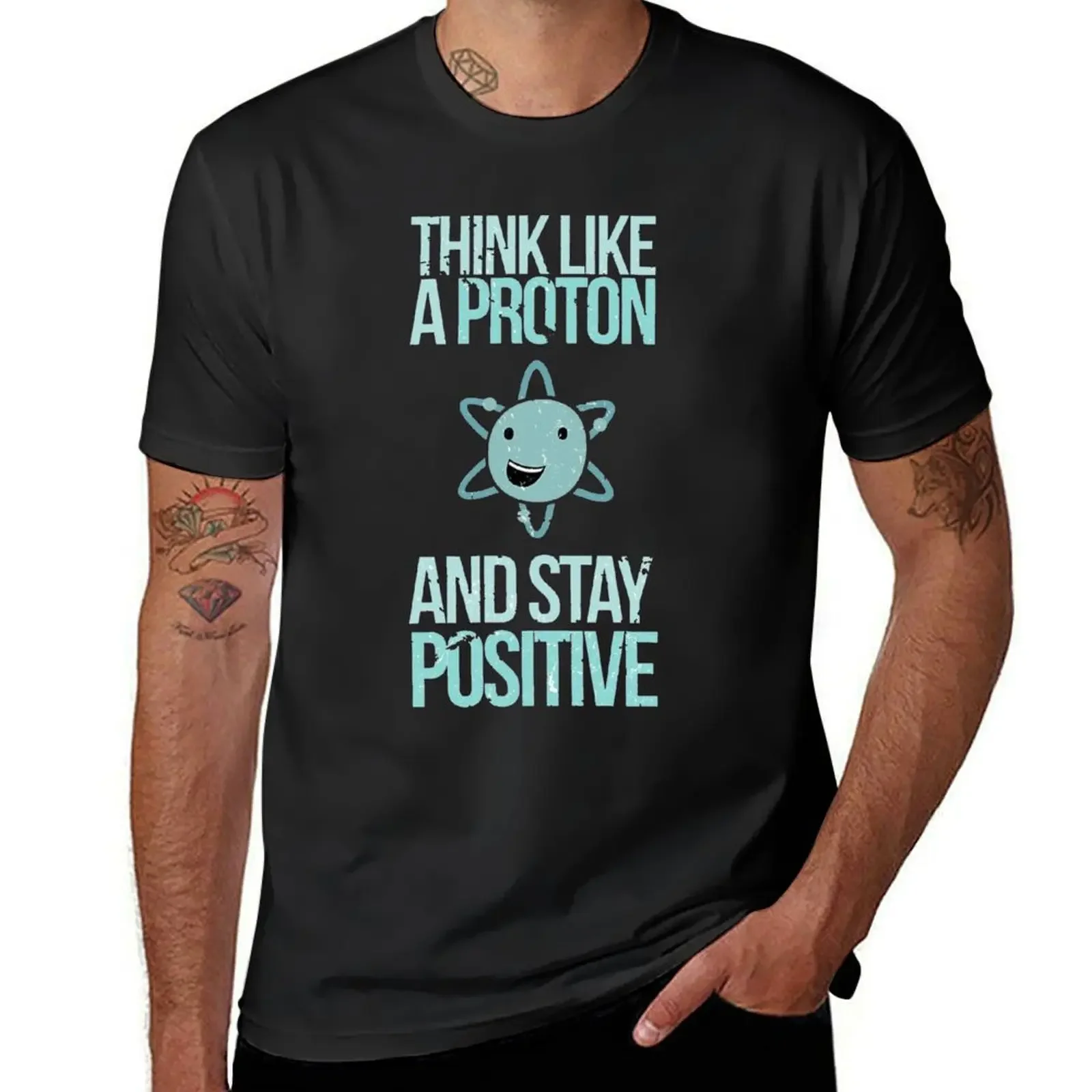 Stay Positive T-Shirt quick-drying graphic t shirt vintage graphic tee shirt korean fashion mens t shirts