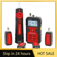 Noyafa NF-858C Cable Tester Portable Wire Tracker RJ11 RJ45 BNC Line Locator For Measure Length Cable Network Testing Finder