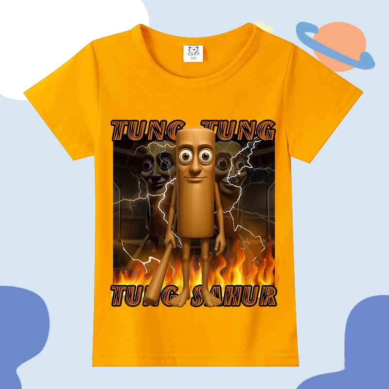 

Italian Brainrot T-shirt Cartoon Anime Printed T-shirt Cotton Loose Children's Short sleeved T-shirt Children's Birthday Gift
