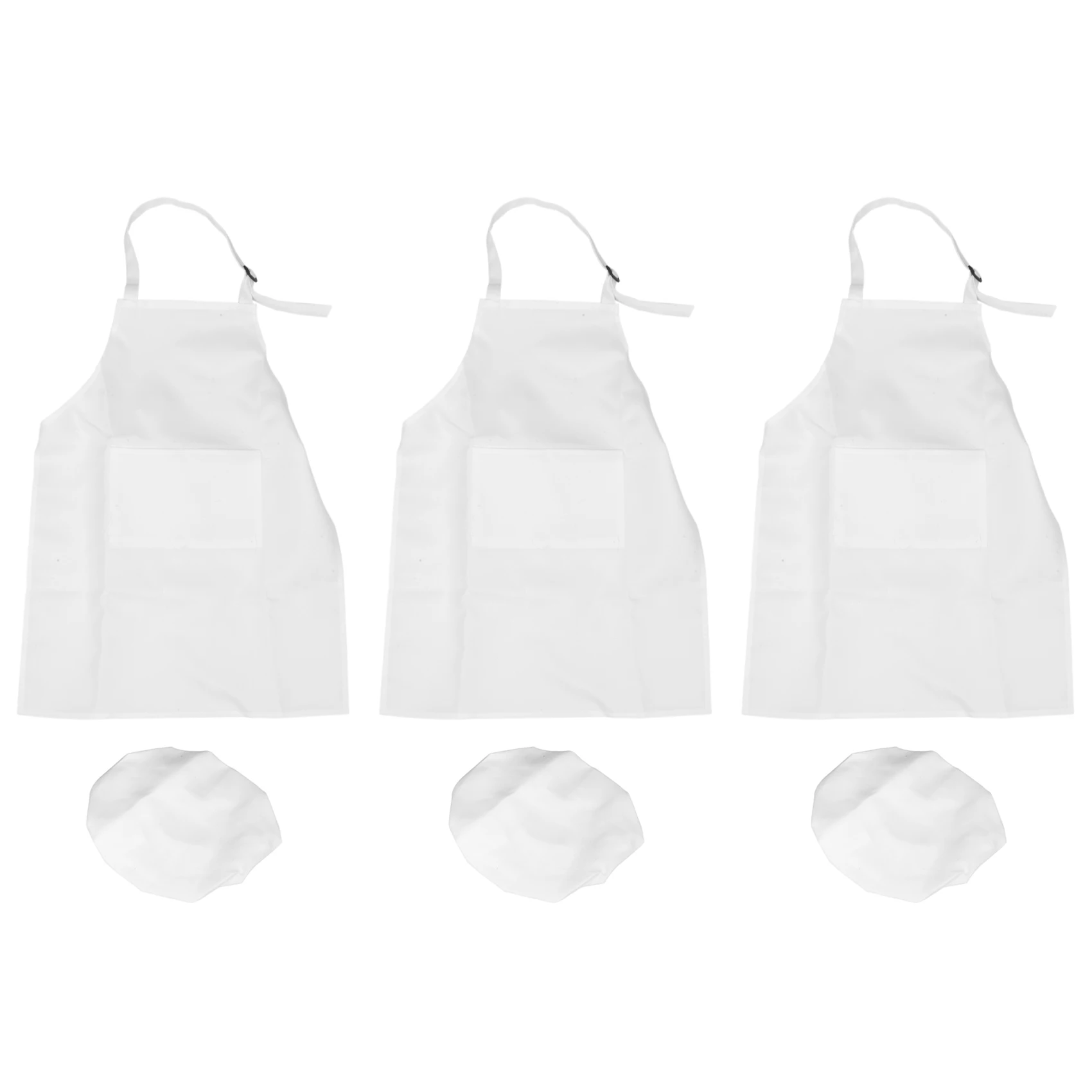 어린이 앞치마 및 요리사 모자 세트, 조절 가능한 어린이 주방 앞치마, 요리 및 그림용 6 피스