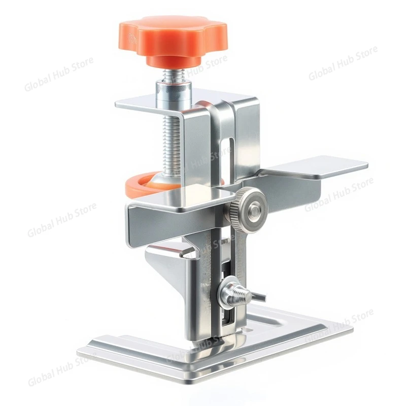 1Pc Cabinet Door Mounting Jig Cabinets Frame Clamp Household Hidden Door Stainless Steel Mounting Support Woodworking Tool