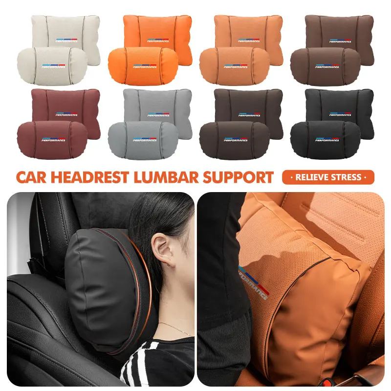 

Car Neck Cushion Headrest Pillow Lumbar Breathable Waist Support For BMW E91 E92 E60 F10 F30 E39 E36 E87 X1 X3 X5 E70 E46 E90