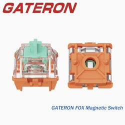 Магнитный переключатель Gateron FOX, линейный датчик Холла MD RGB, сделай сам, индивидуальная клавиатура, магнитные переключатели, бесплатная настройка, предварительная смазка для путешествий