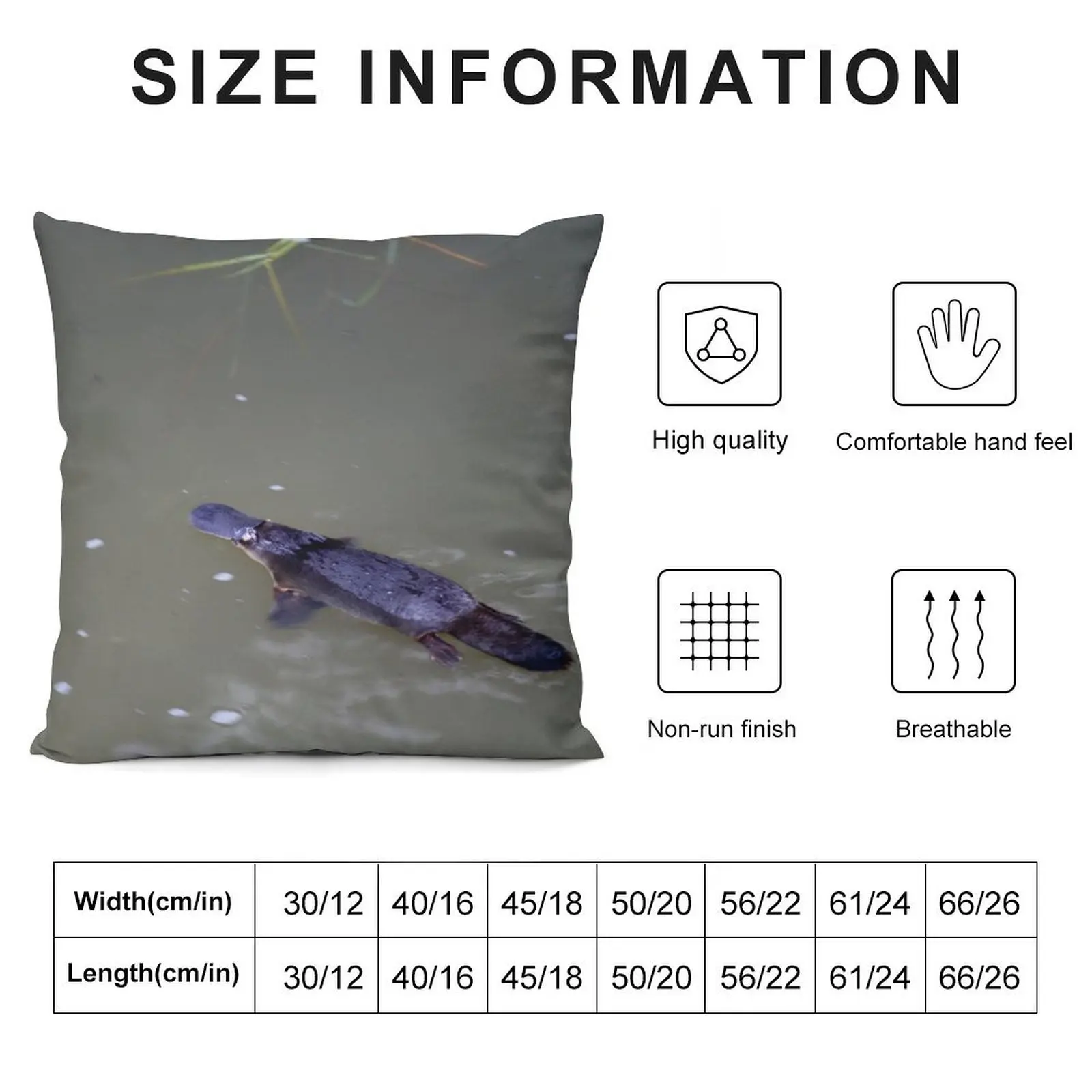 Platypus Throw Pillow Throw Pillow Covers Pillow Case ornamental pillows for living room