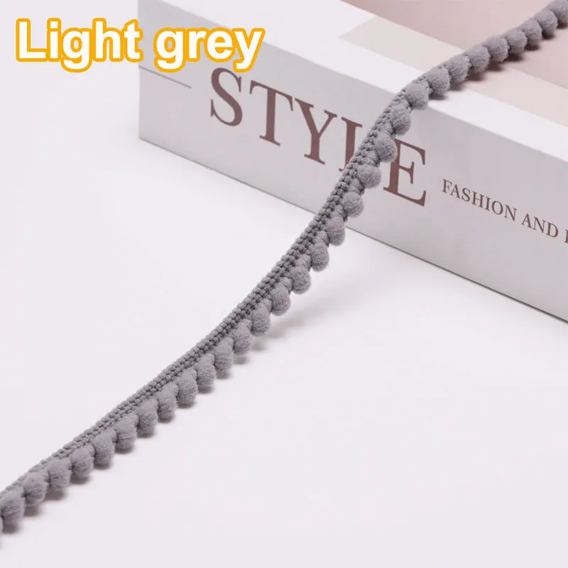 5/10Meter Mini Pom Pom Trim Bal Fringe Lint Kant Trim DIY Naaien Fringe Pompoms Kant voor Kussen gordijnen Home Decor 35 Kleuren