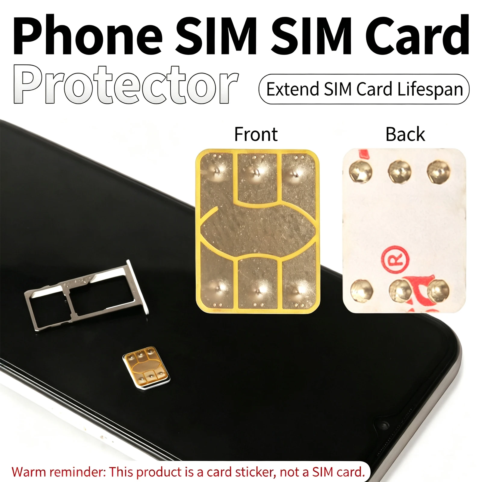 

Cell Phone Nano SIM Card Protector Sticker Scratch Resistant Thin Lossless Conversion Adapter Wear Resistant