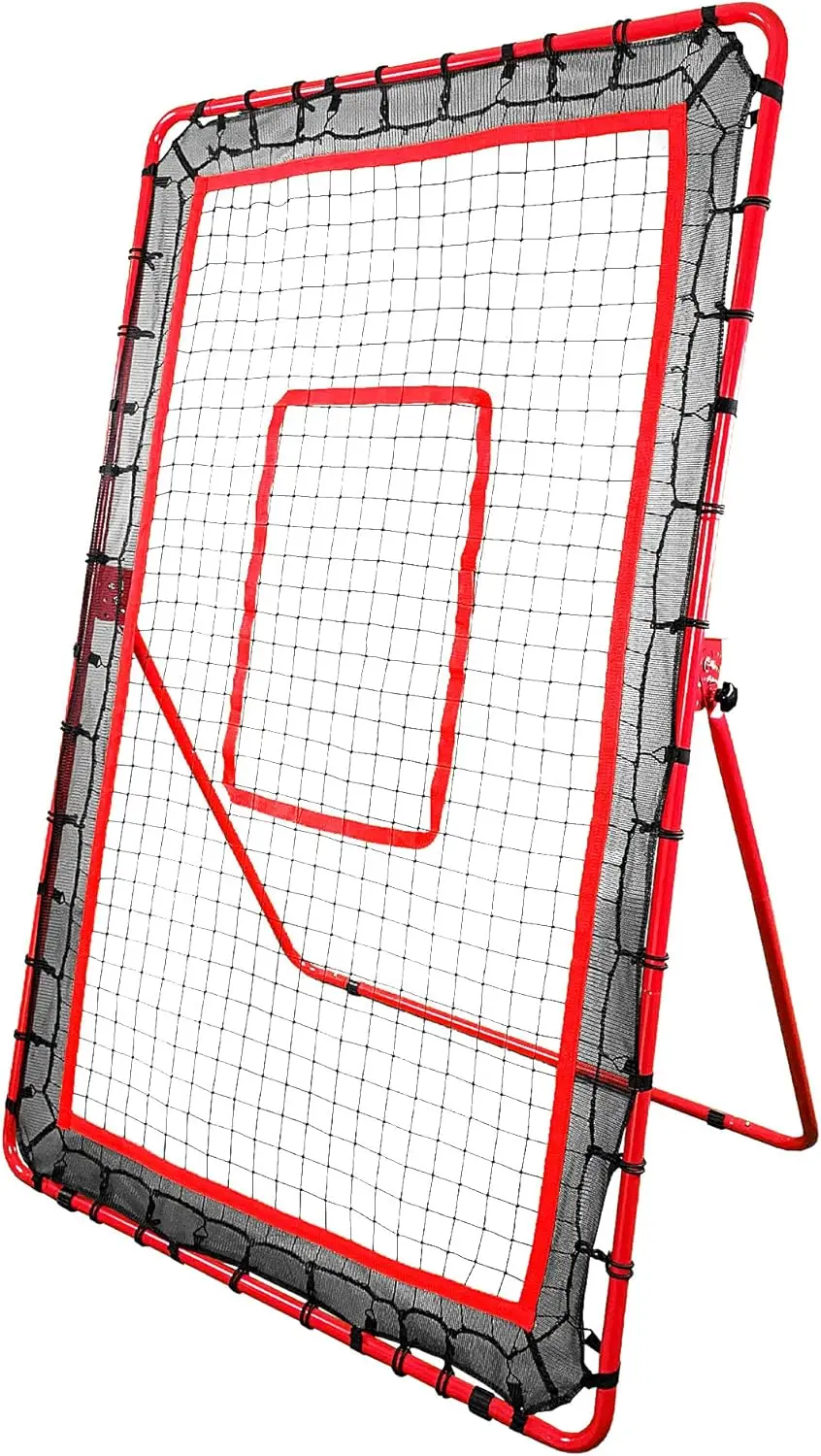 Easy Set Up Pitch Back Net with Adjustable Angles for Pop Fly, Line Drives, and Grounders Baseball/Softball - Amplify Fielding