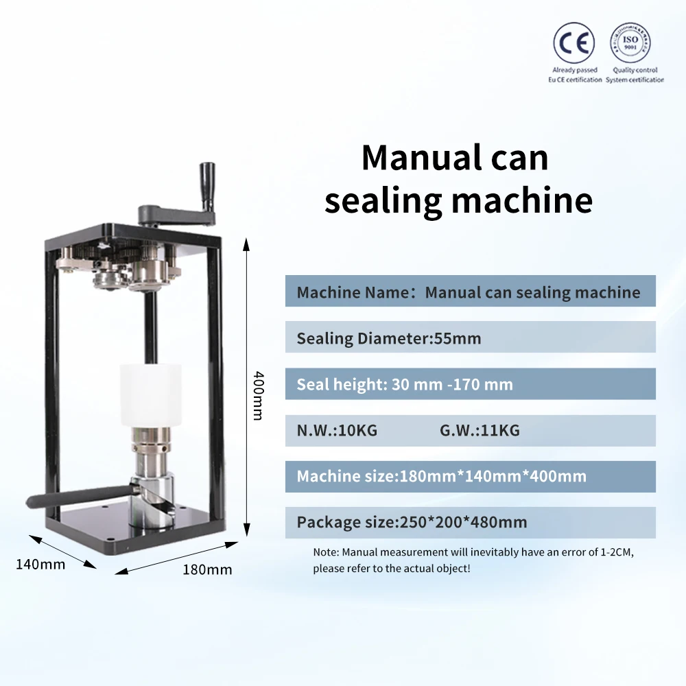 Commercial market stall household small can sealing machine portable semi-automatic bubble juice coffee can sealing machine