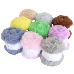 50g/Roll Faux Fur Yarn Hair Rabbit Wool Cashmere for Hand Knitting Crochet Sweater Thread Baby Clothes Scarf Fluffy Mink Yarn