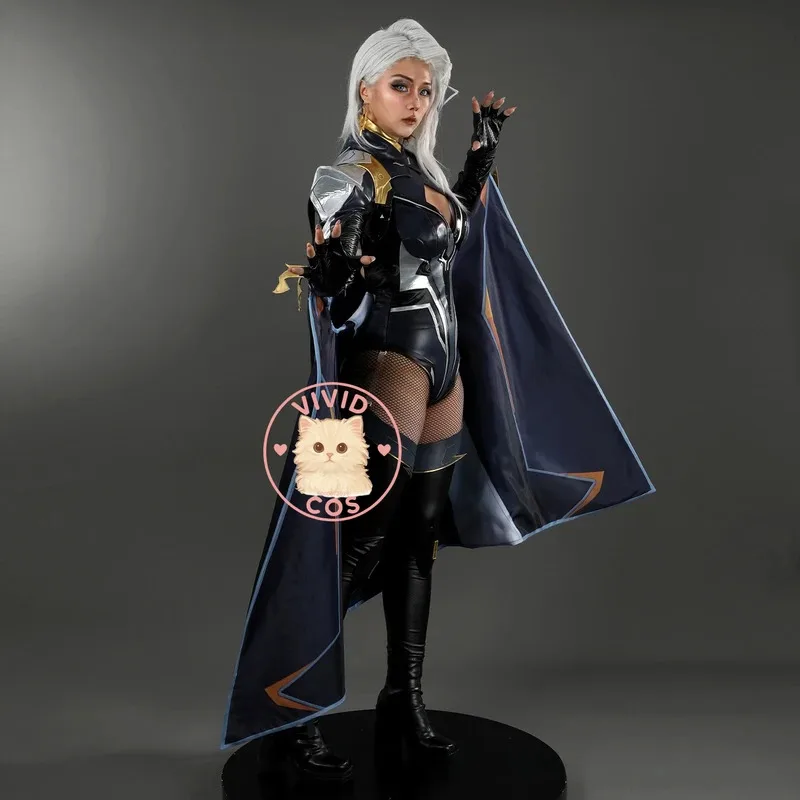 

ABC123Top Game Storm Косплей Костюм Аниме Оро Монро Ролевая игра Одежда Черный комбинезон для женщин Comic Con Костюмы D3;F'6,C;7.Y