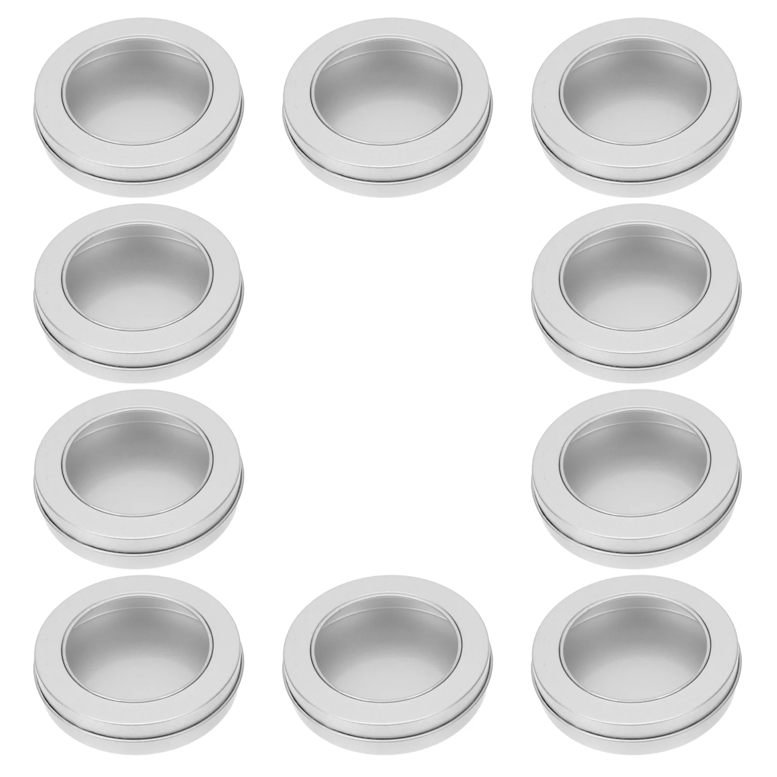 

10 Pcs Biscuit Tin Box Sticky Arrows Food Containers with Lids Tinplate Case Jewelry Holder Candy Packing Cookie Sundries Jar