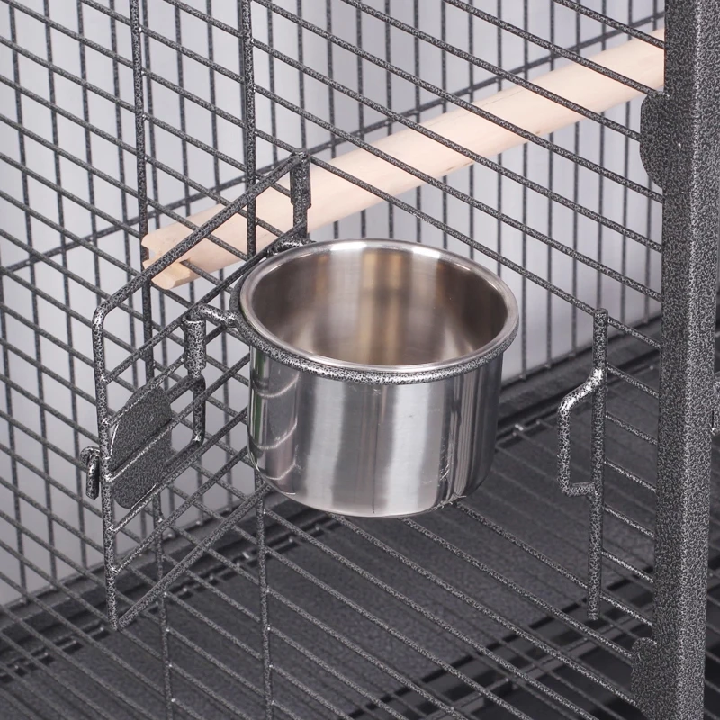 قفص العصافير الكبير قفص الببغاء قفص حديدي كبير فاخر قفص معدني للطيور آلة رمادية فاجرا الراهب قفص فينيكس أسود فيلا #5