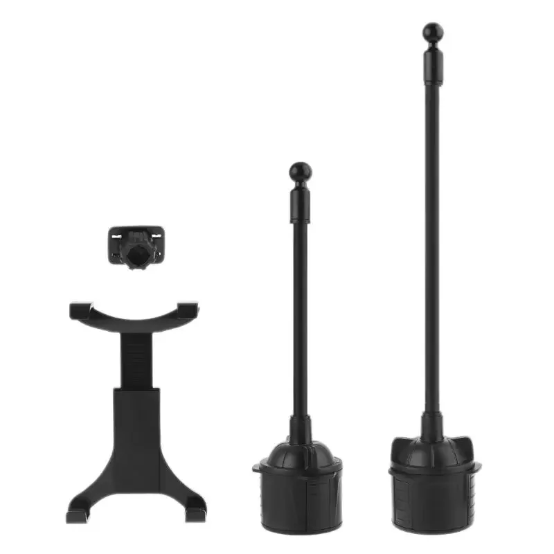 Universal Gooseneck Car Cup Holder Mount with Adjustable Flexible Neck Cradle for iPad Air/Mini and More 7-12' Tablets K1KF