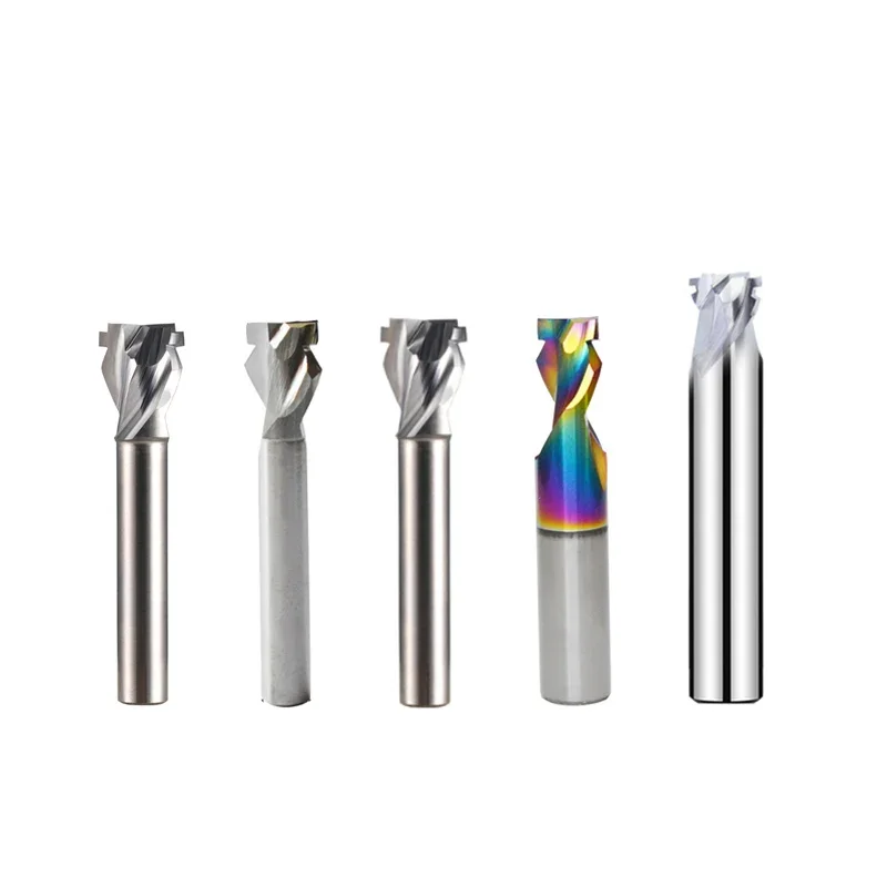 1PCS 6/8/12MM Neon Lights LED Slotting Milling Cutter Tungsten Carbide Acrylic Advertising Words Light Strip Molding End Mill