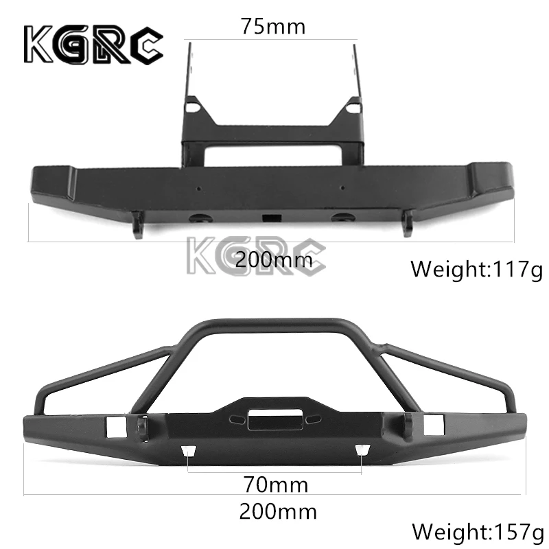 

Metal Front and Rear Bumper for Traxxas TRX4 Axial SCX10 LCG Chassis 1/10 RC Crawler Car Upgrade Parts Accessories