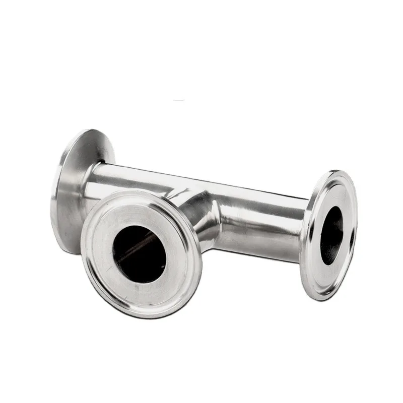 Quick assembly for 304 stainless steel connector tee sanitary quick assembly clamp quick connection chuck